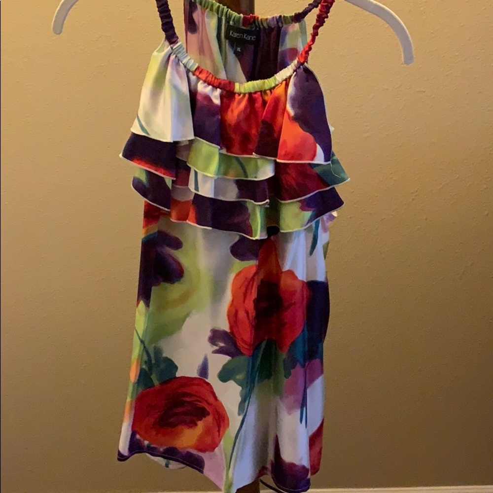 Silk tank blouse